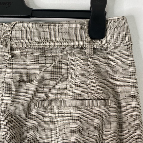 Joie Grey Plaid Tie Waist Straight Leg Trousers - Picture 10 of 12